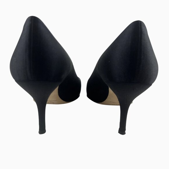 Anne Klein New York Preppy Sexy Professional Women 9.5M Black Pointed Toe Heels - Picture 4 of 16